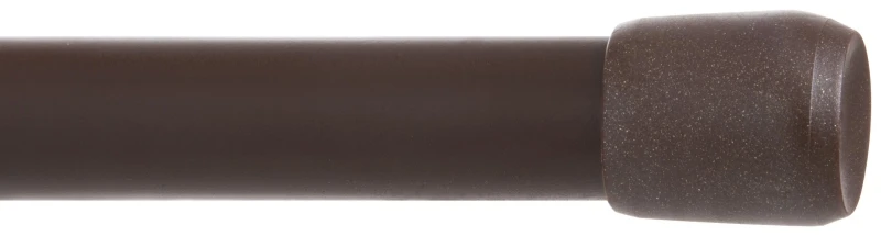 Carlisle Spring Tension Rod, Brown, 28 to 48 In.