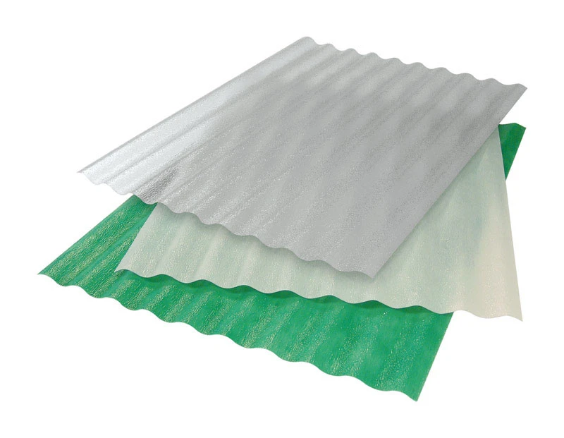 Corrugated Fiberglass, Clear, 5 oz., 26 In. x 12 Ft.