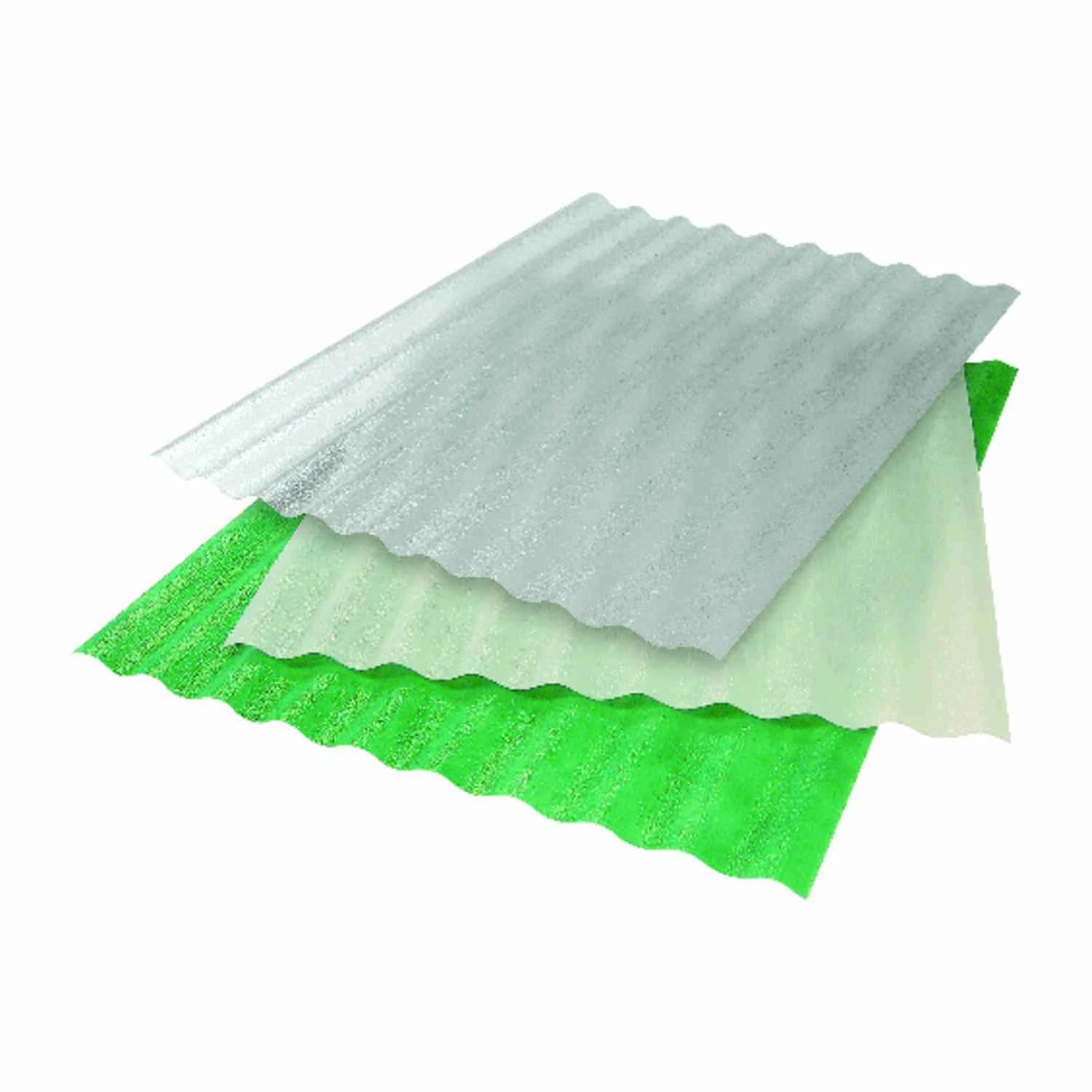Corrugated Fiberglass, Clear, 5 oz., 26 In. x 8 Ft.
