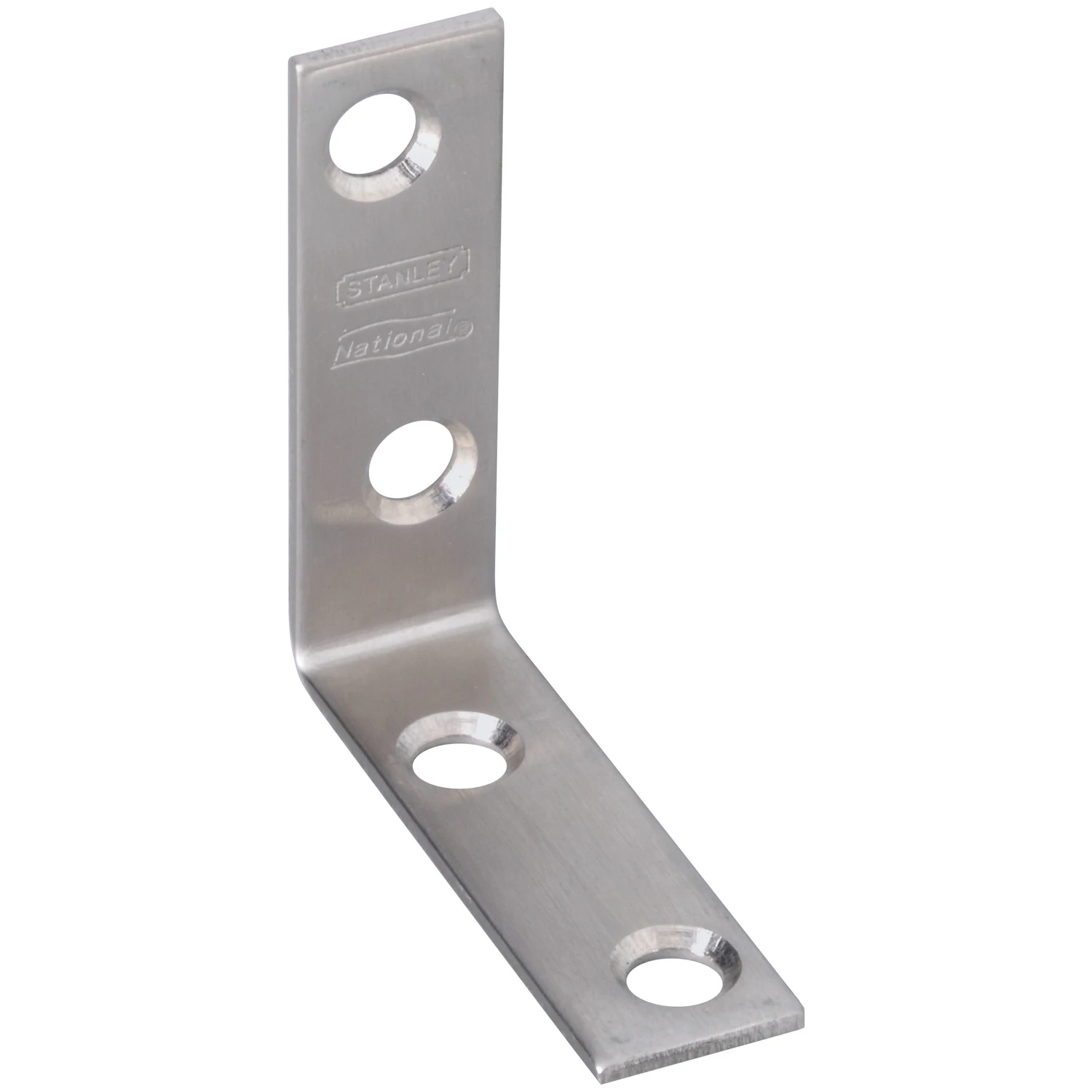 Corner Brace, Stainless Steel, 2 x 5/8 In.
