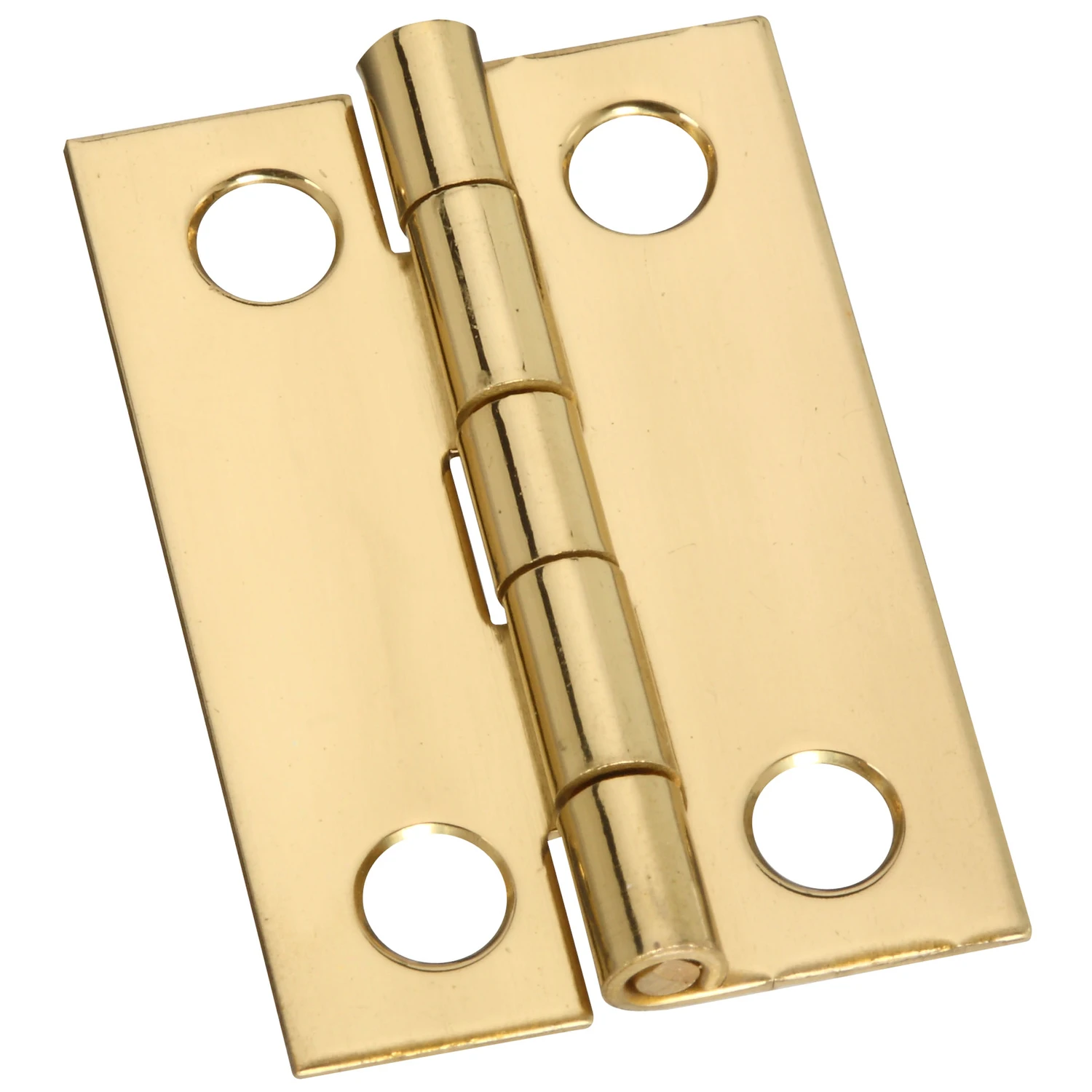 2-Pk., 1-1/2 x 1 In. Hinges, Light-Duty, Brass