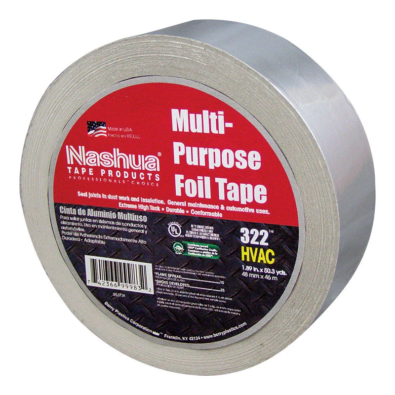 Foil Tape, Silver, 1.89 In. x 50-Yds.