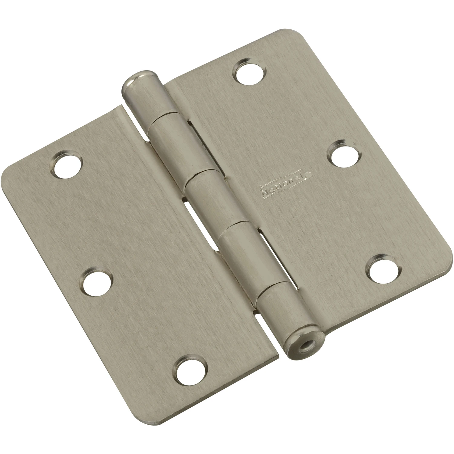 Door Hinge, Interior, Satin Nickel, 3 In.