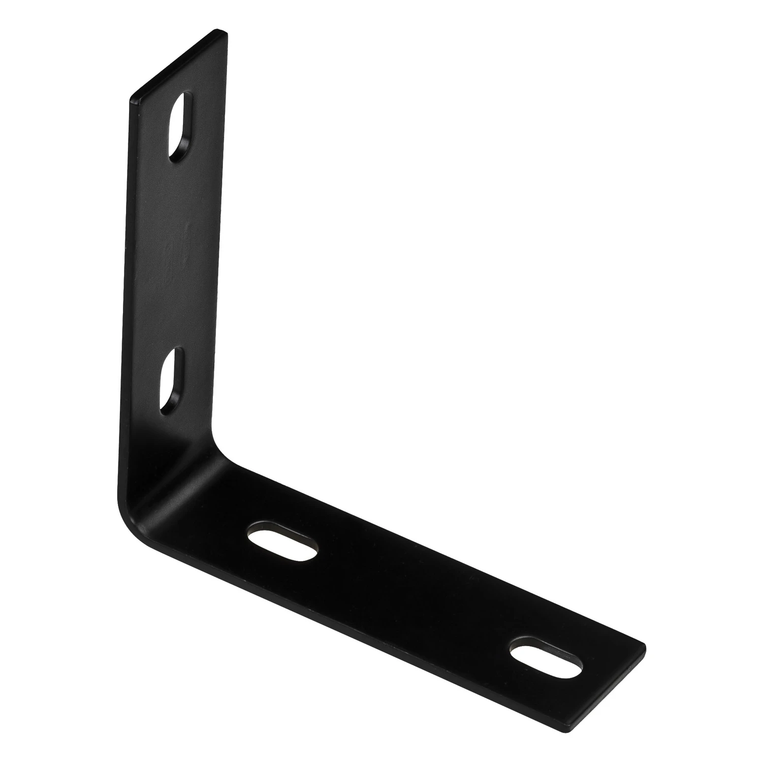 Corner Brace, Black Steel, 5.1 In.