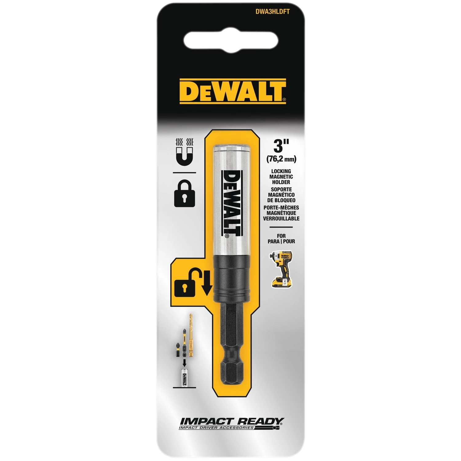 Impact Ready Locking Bit Holder, 3 In.