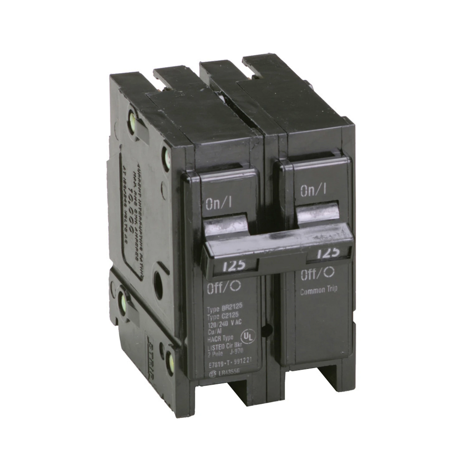 Interchangeable Circuit Breaker, Double Pole, 125A, 120/240-Volt