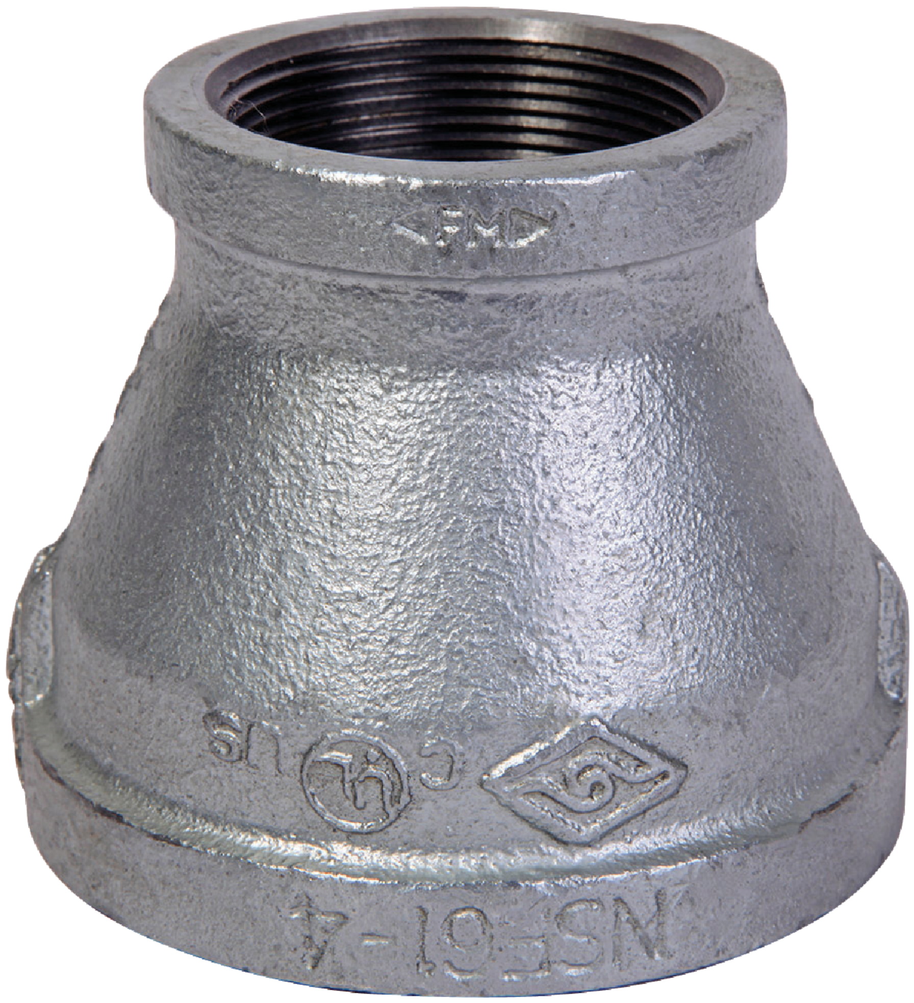 Galvanized Reducing Pipe Coupling, 1-1/4 x 3/4 In.
