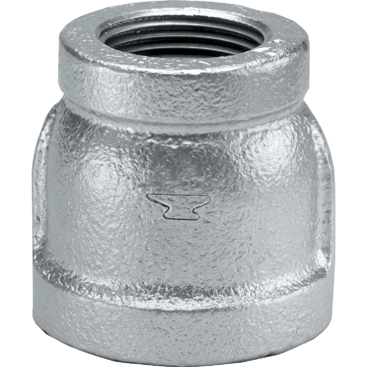 Galvanized Reducing Pipe Coupling, 2 x 1-1/2 In.