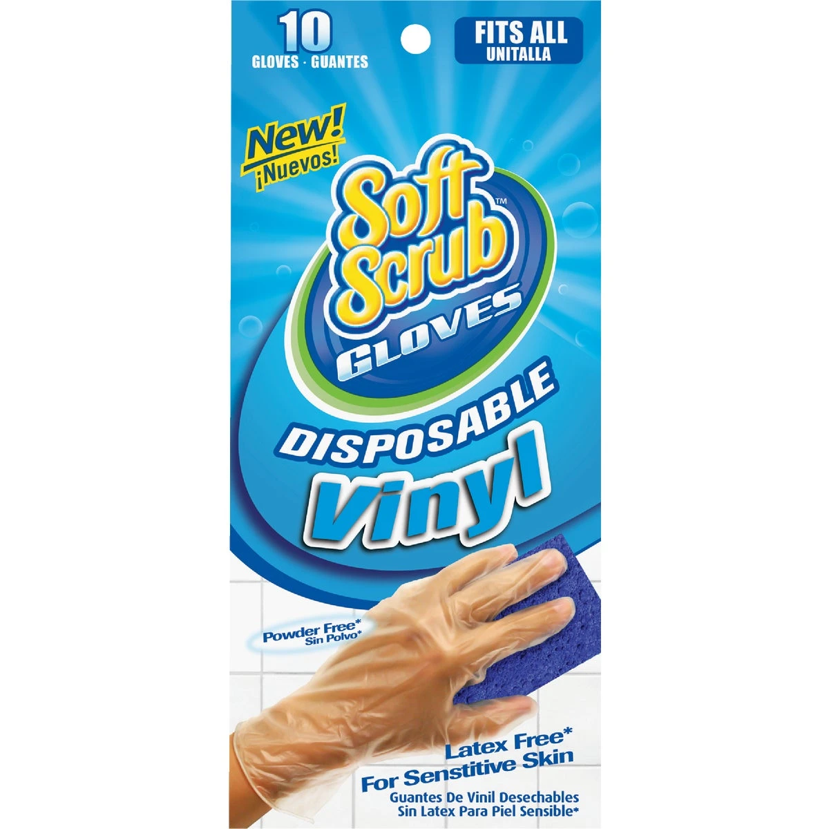 Disposable Vinyl Gloves, One Size, 10-Ct.