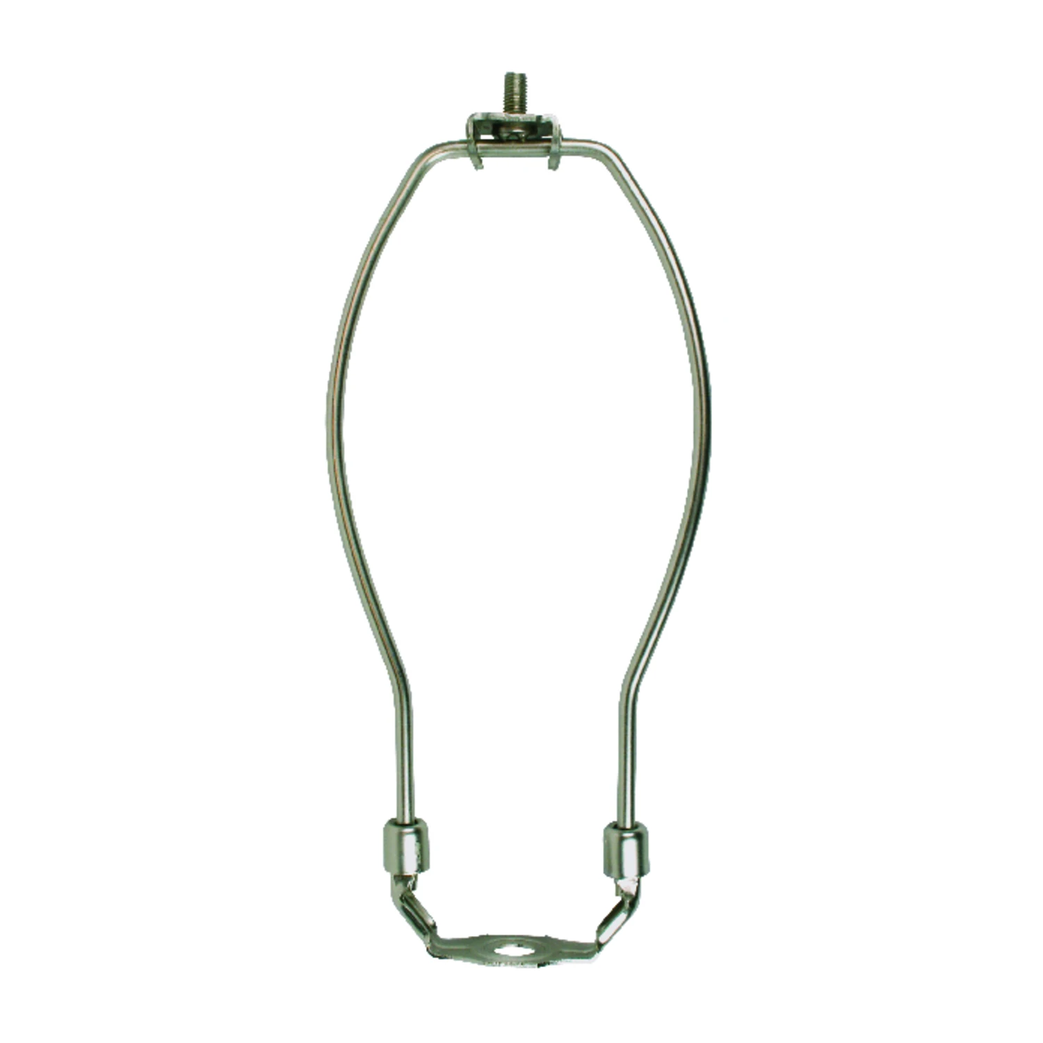 Lamp Harp, Brushed Pewter, 8-In.