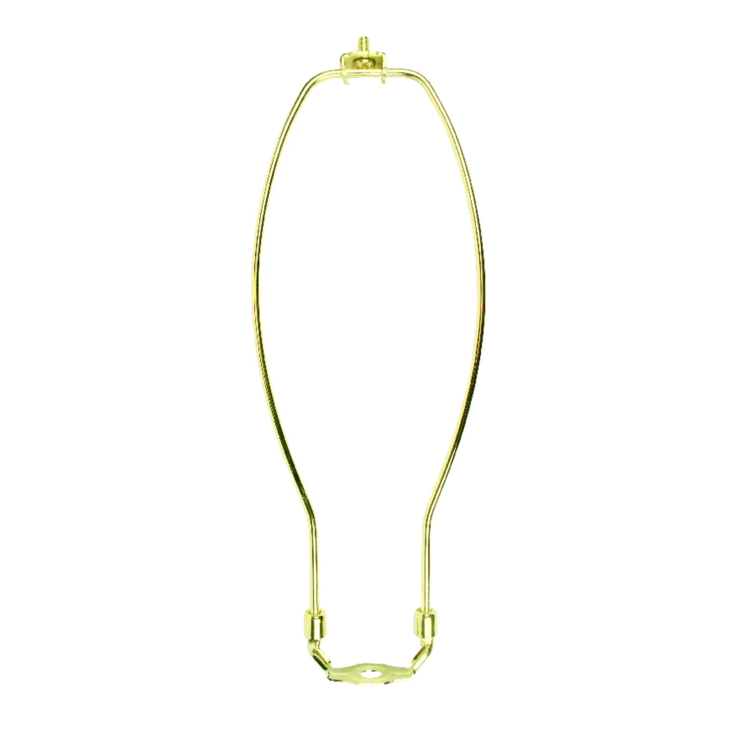 Lamp Harp, Polished Brass, 12-In.