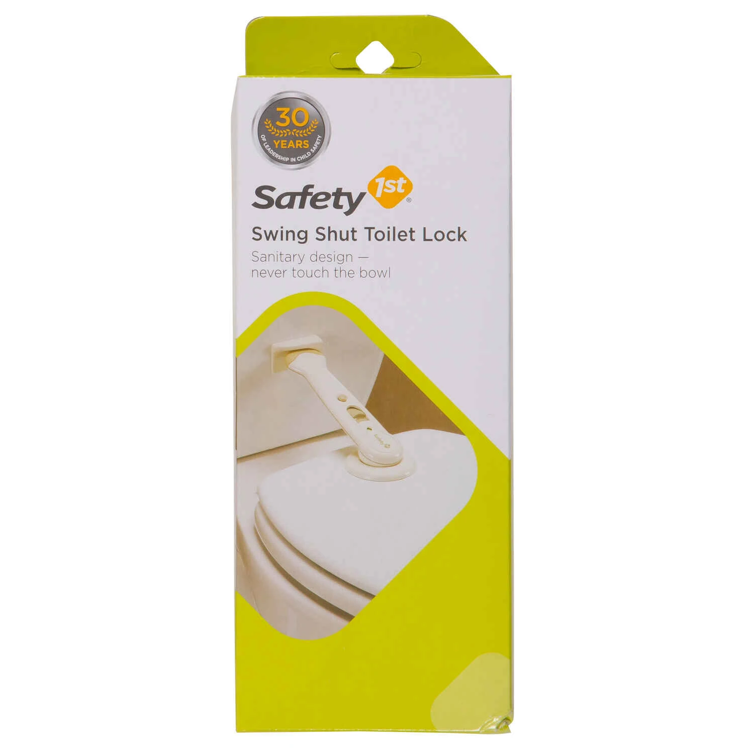 Swing Shut Toilet Lock