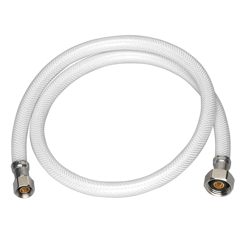 Faucet Connector, Reinforced Poly Vinyl, 3/8 Compression x 1/2 FIP x 36 In.
