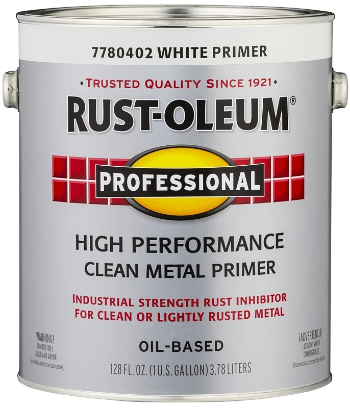 Professional Primer Enamel Paint, White, 1-Gallon