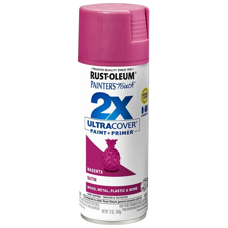 Painter's Touch 2X Spray Paint, Magenta, 12-oz.