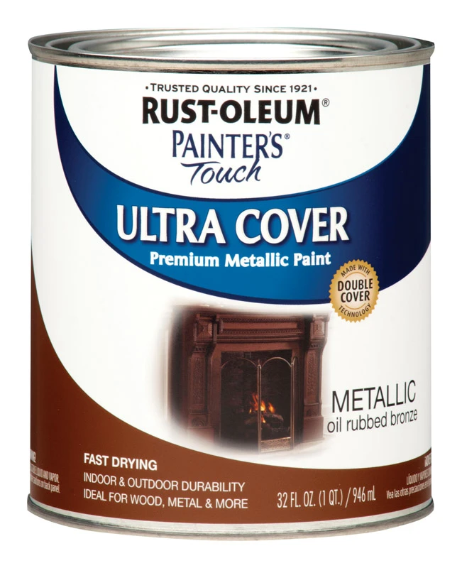 Painter's Touch Ultra Cover Paint, Oil-Rubbed Bronze Metallic, 1-Qt.