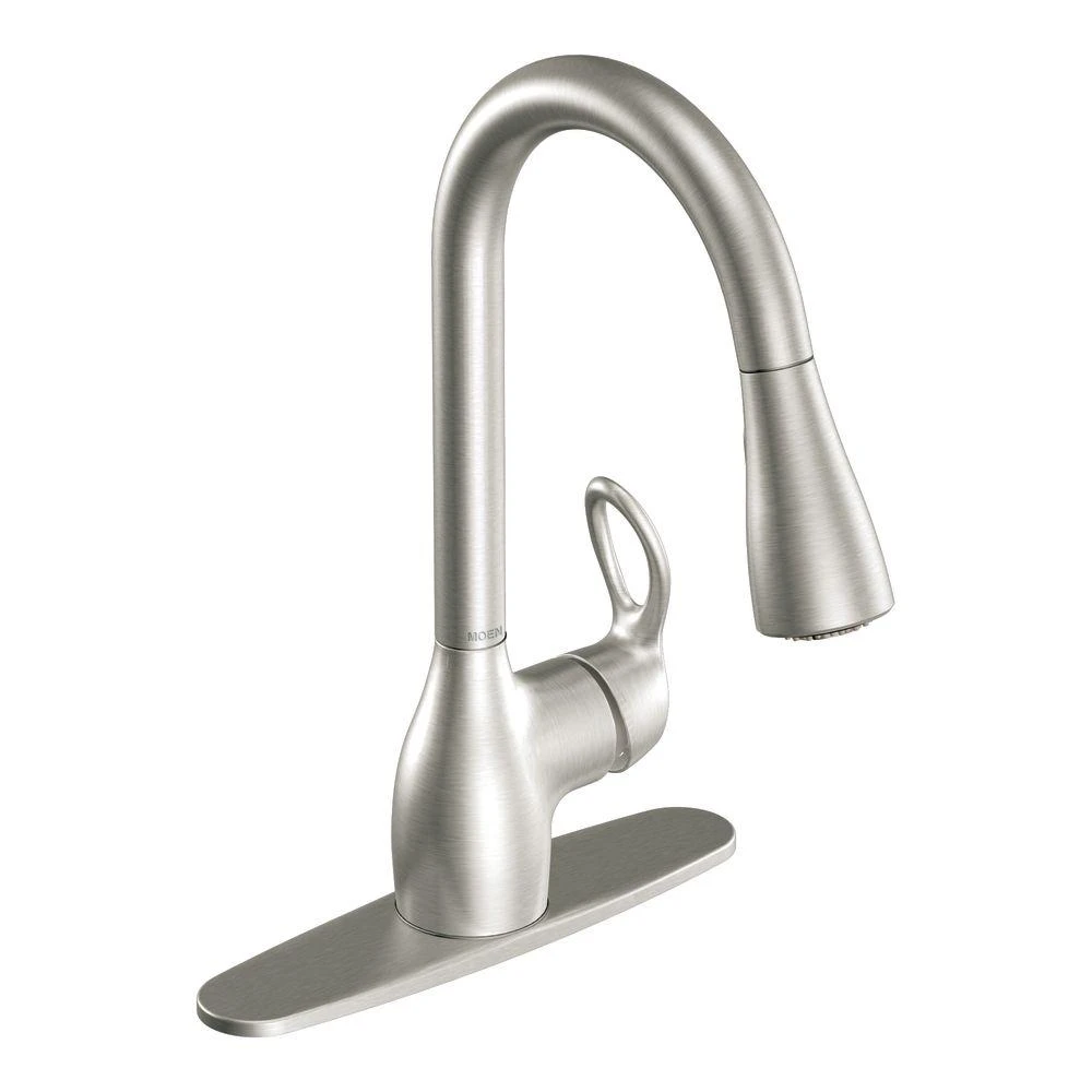 Kitchen Faucet With Pull-Down Spray, Single Handle, Spot-Resistant Stainless Steel