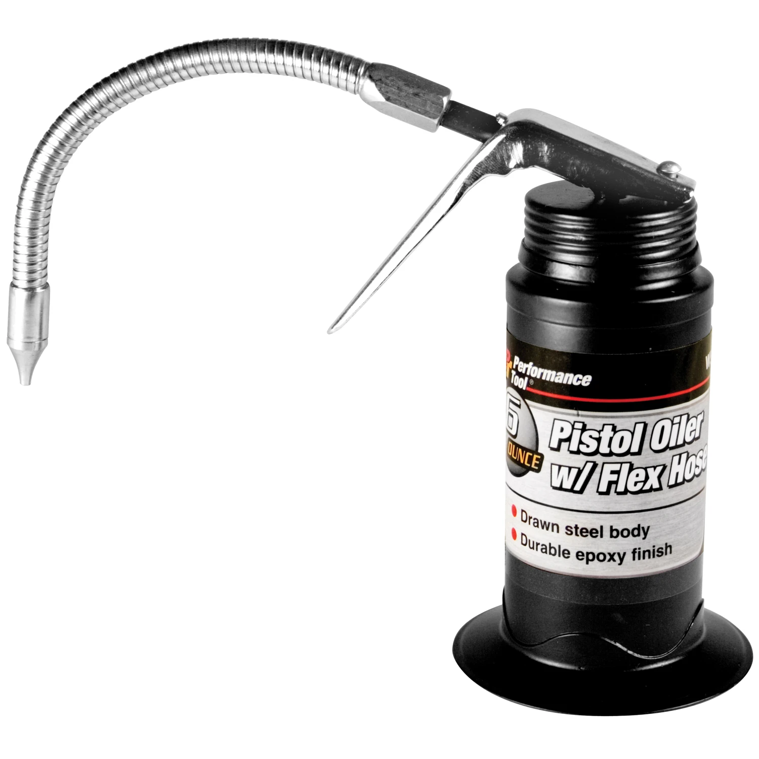 Pistol Oiler w/ Flex Hose, 6 oz.