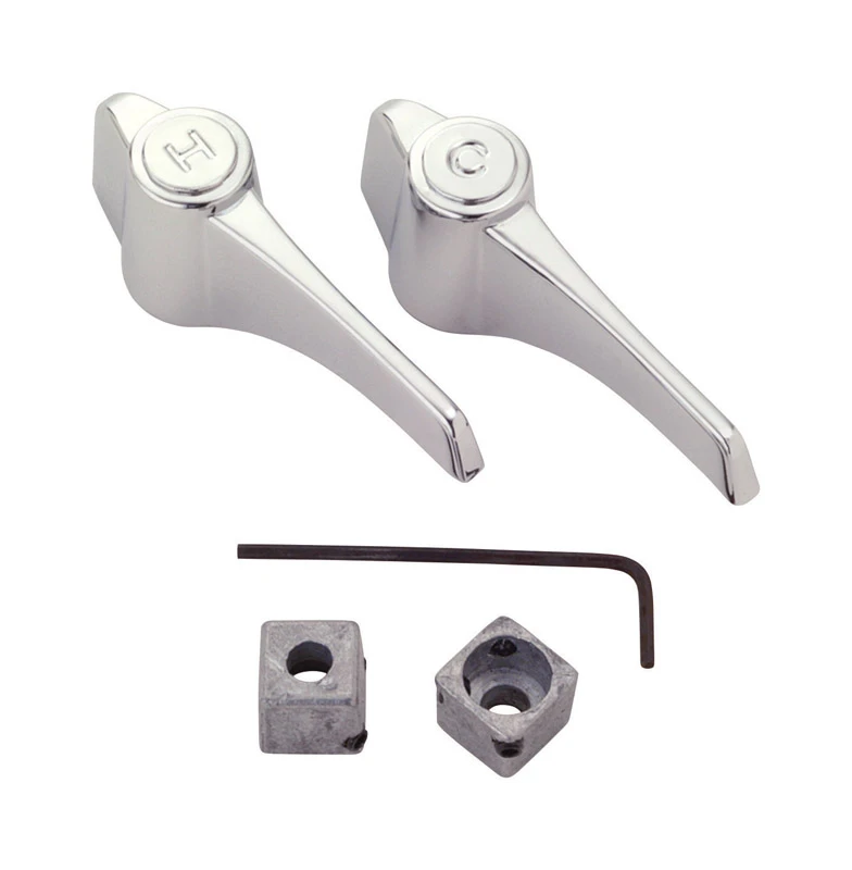 Lever Faucet Handle Pair, Universal, Chrome