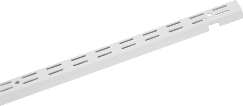 12-In. White Wall Shelf Track