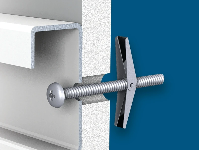 5-Pack Drywall Shelf Track Wall Anchor