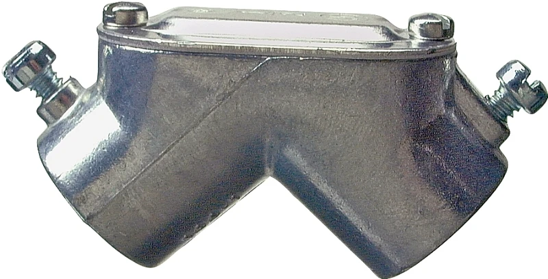 Electrical Metallic Tubing Corner Pull Elbow, Set Screw, Thinwall Conduit, 0.5-In.