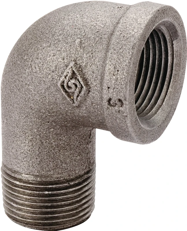 1 Inch Black 90 Degree Street Elbow, Model 6-1b, Malleable Iron Construction
