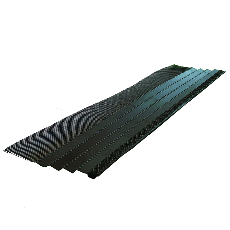 K-Style Gutter Guard, Grey Steel, 3-Ft.