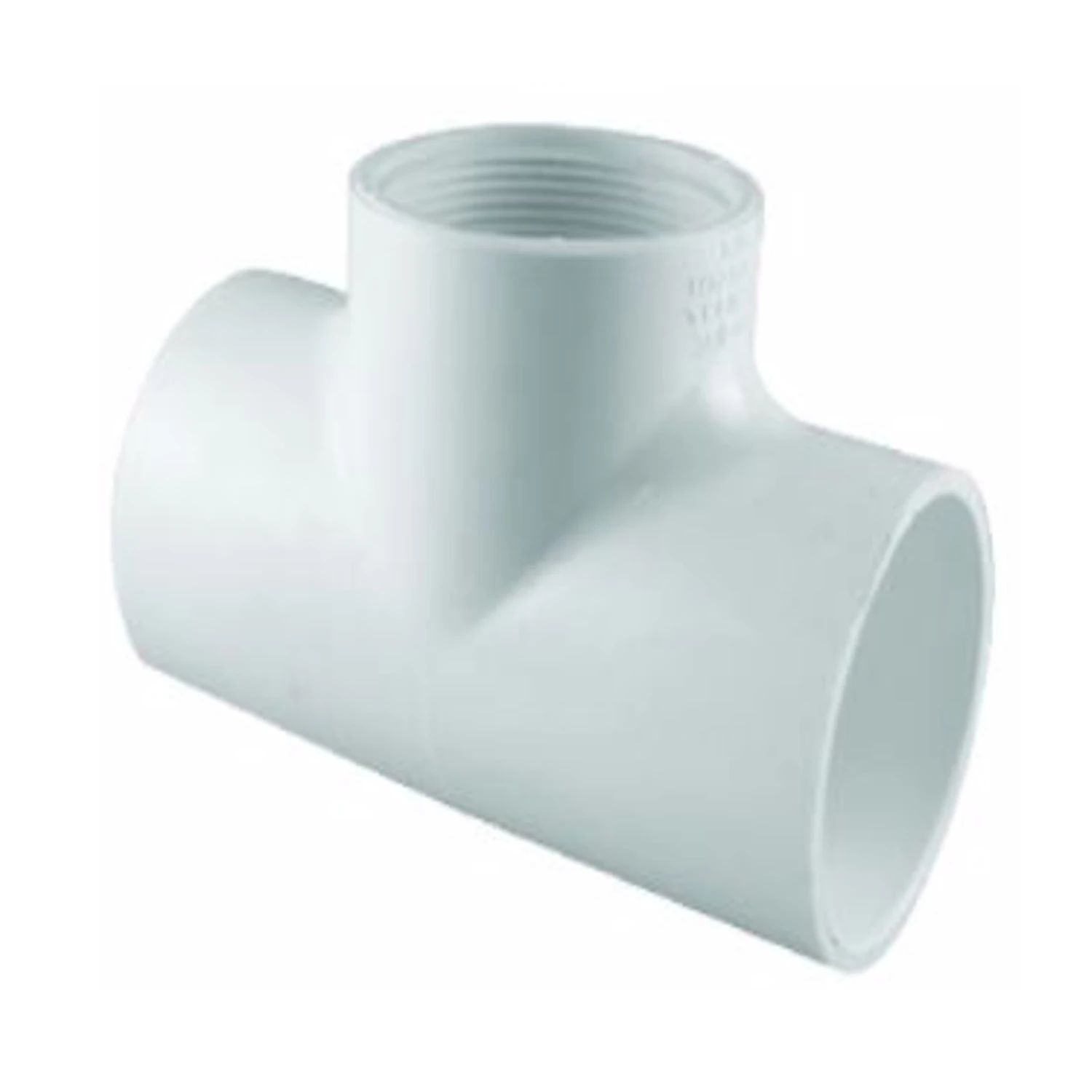 Schedule 40 PVC Pressure Tee, 1-1/2 x 1-1/2 x 1-1/2 In. FIP