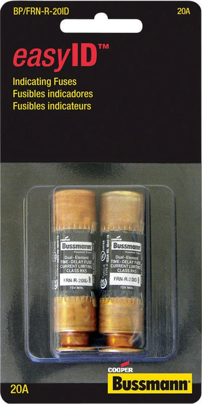 Indicating Fuse, 20-Amp, 250-Volt, 2-Pk.