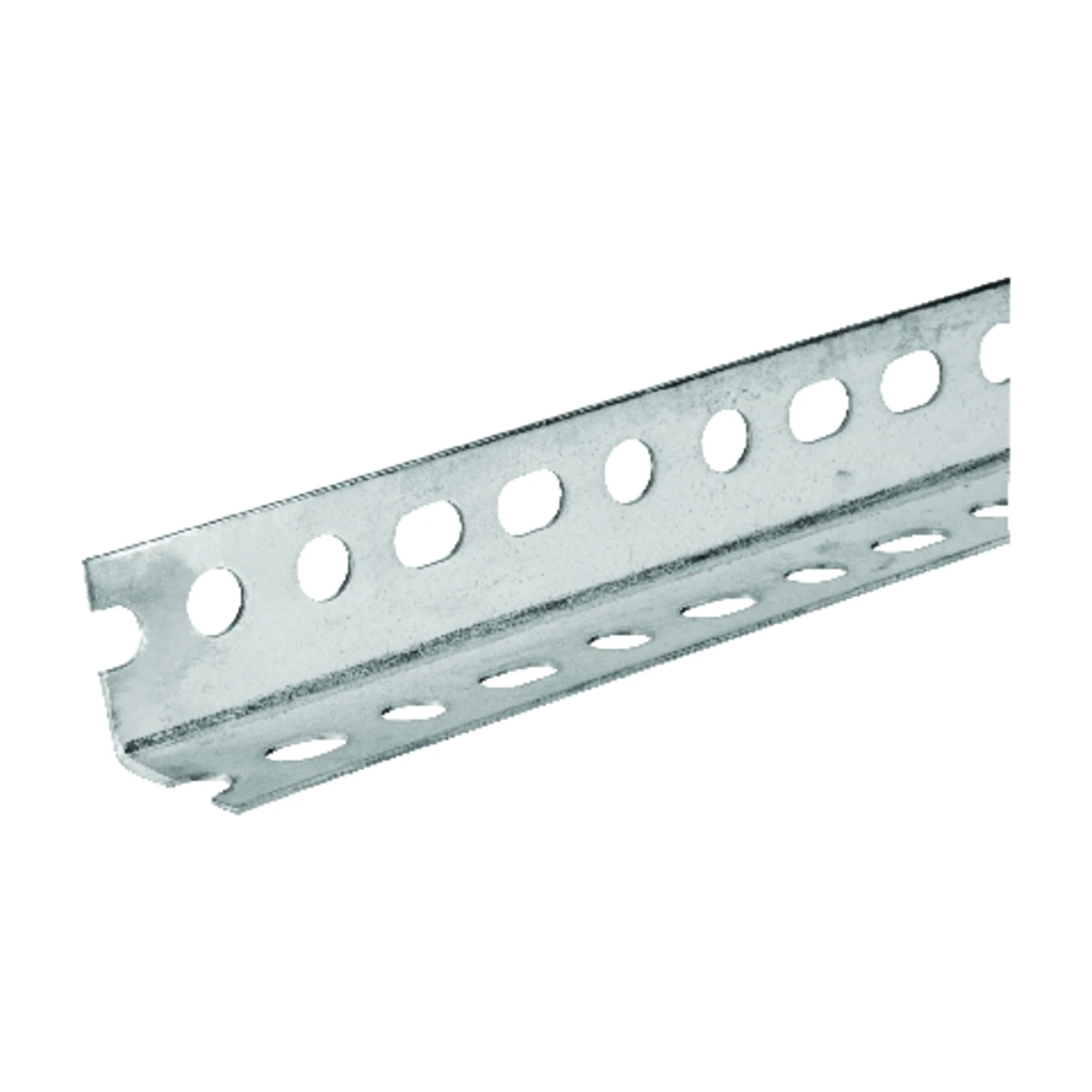 Steel Angle, Slotted, 14-Ga., 1.5 x 1.5 x 72 In.