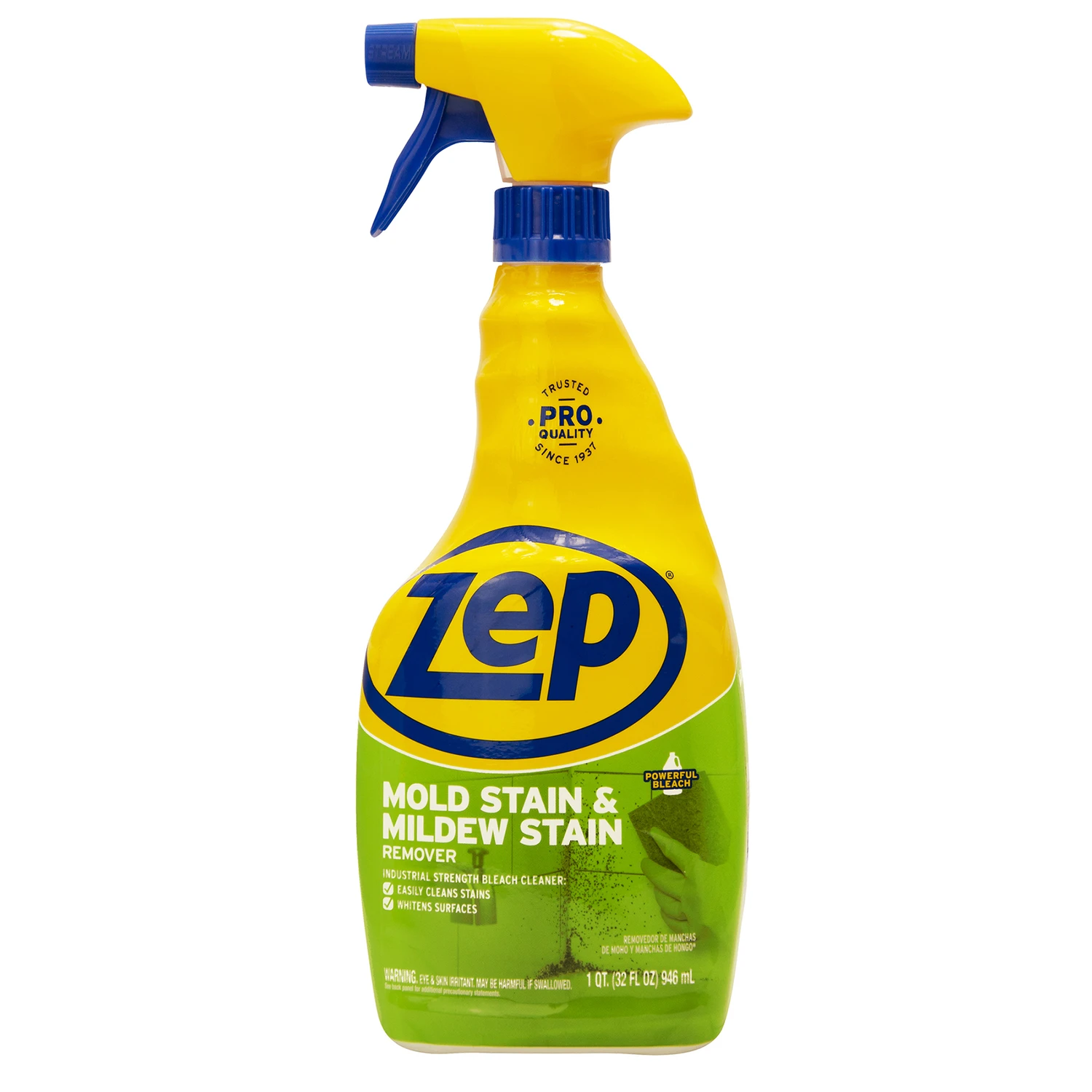 Mildew Stain Remover, Scrub-Free, 32 oz.