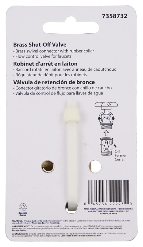Gb9111a3l Heavy Duty Brass Garden Hose Shut-off Valve, 3/4 In, Female