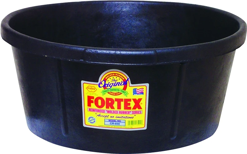 Cr650 Utility Tub, 6.5 Gallon Capacity, Durable Rubber Construction