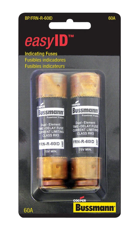 FusetronDual-Element Time-Delay Fuse, 60-Amp, 2-Pk.
