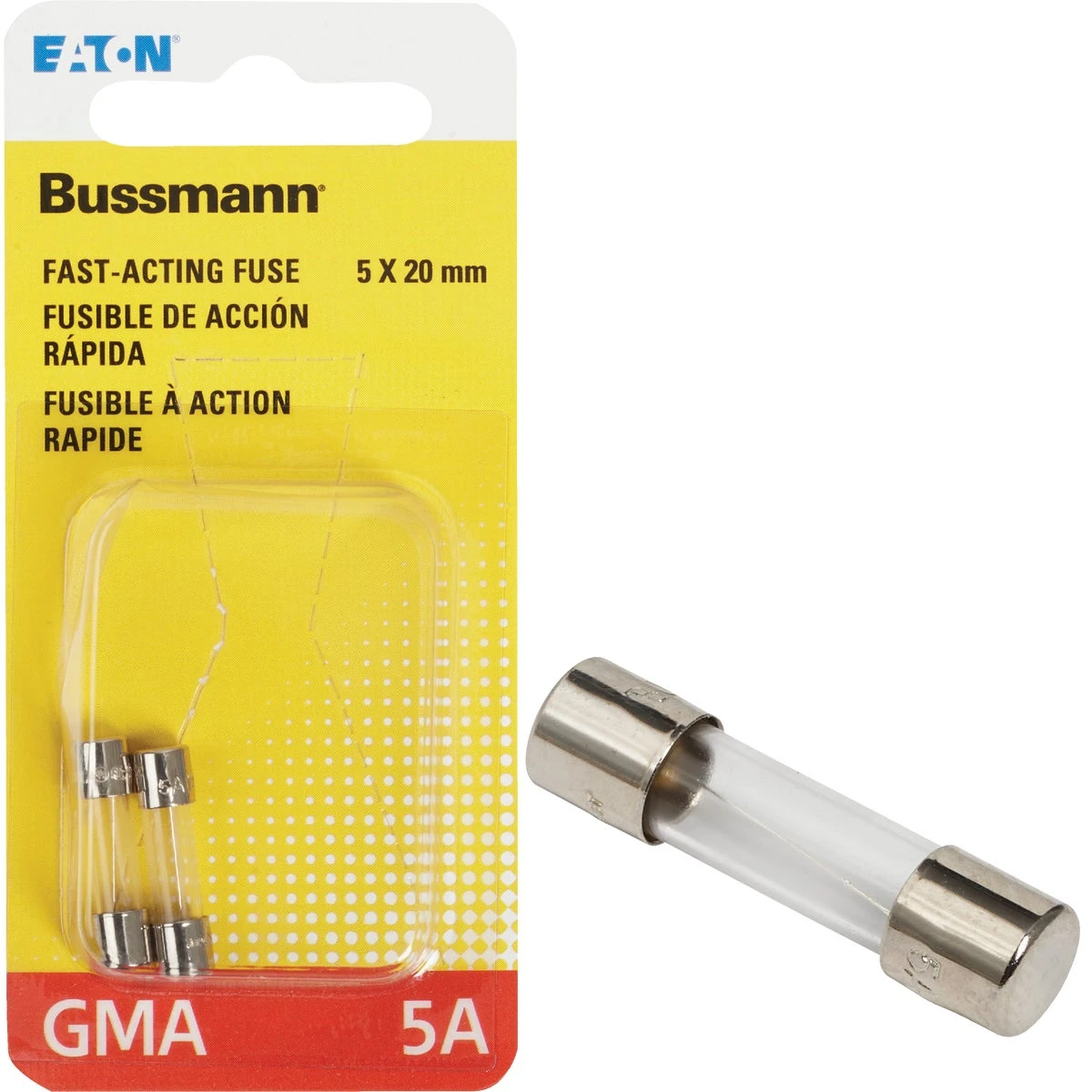 5A Type GMA Glass Fuse, 2-Pk.