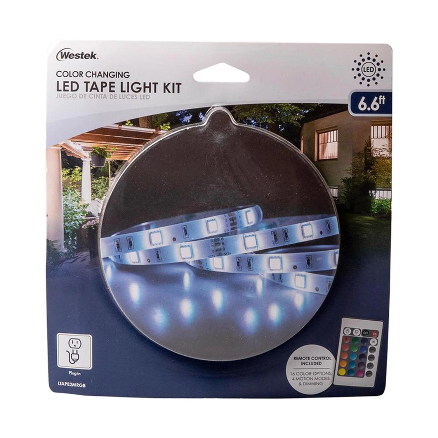 LED Tape Light With Remote, Color-Changing, 6-Ft.