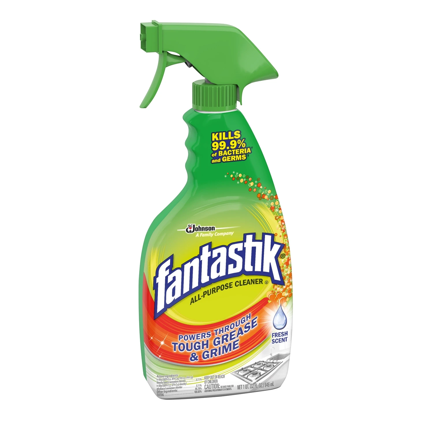 Heavy-Duty Antibacterial Cleaner, 32 oz.