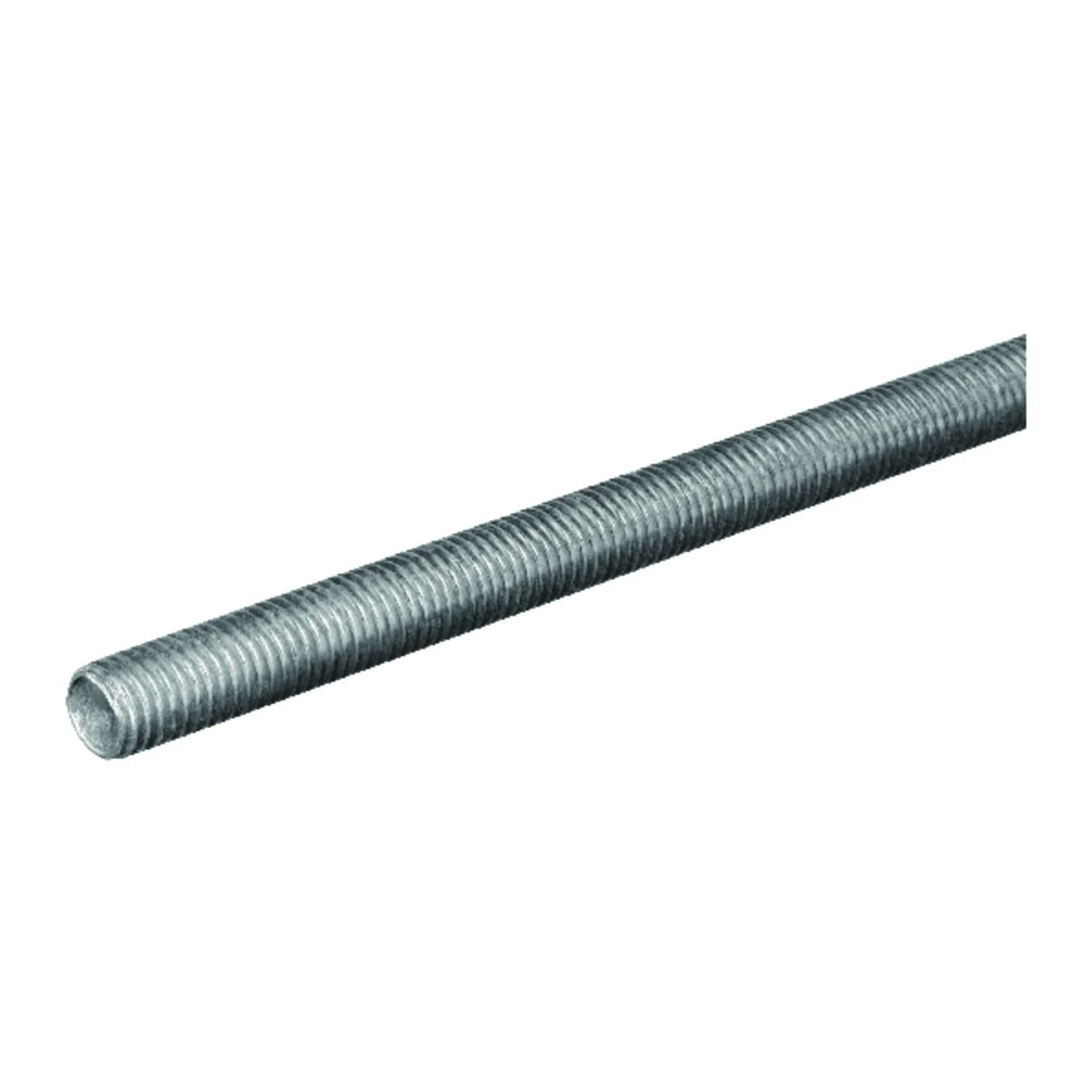 Threaded Steel Rod, Zinc Plated, 18 TPI, 5/16 x 12 In.