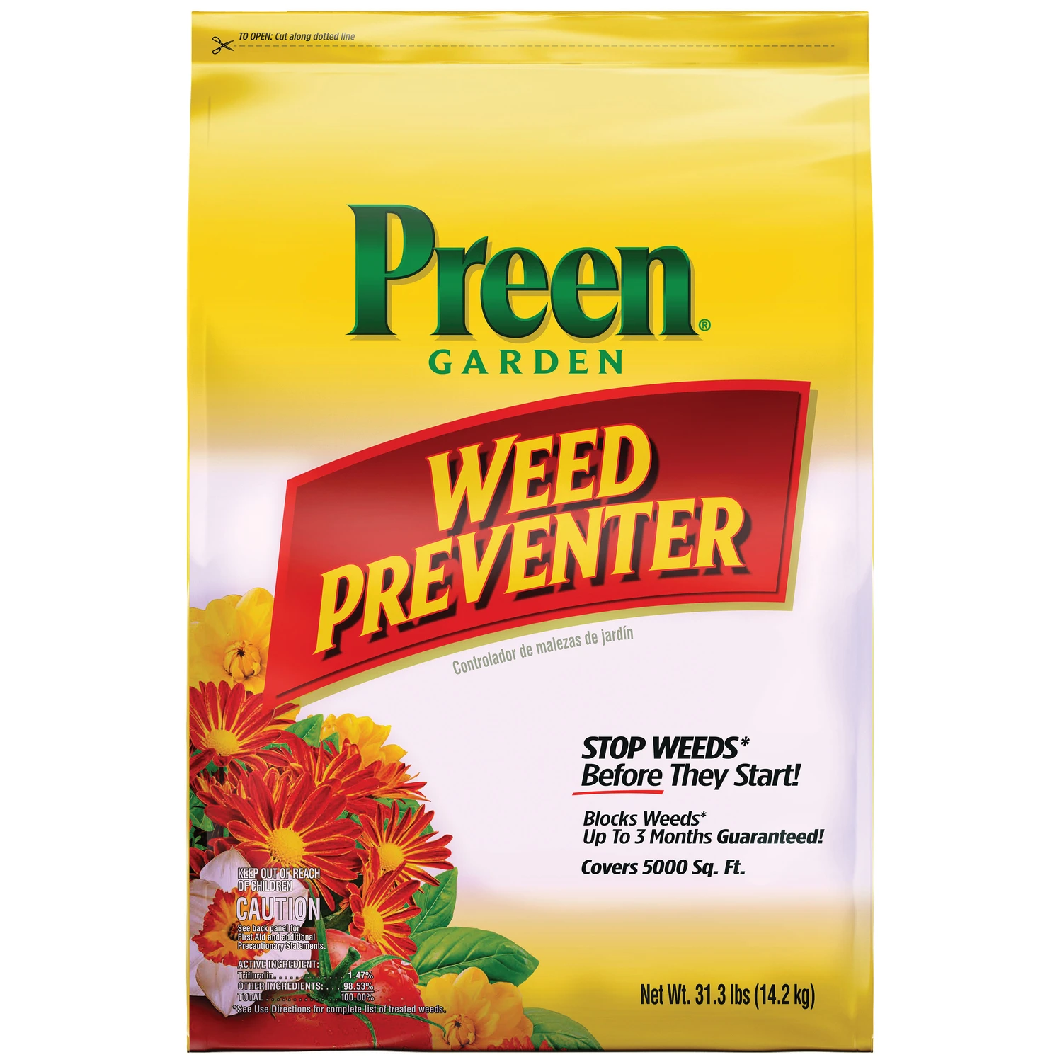 Garden Weed Preventer, Covers 5,000 sq. ft., 31.3 Lbs.