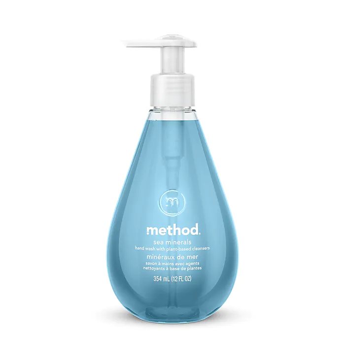 Gel Hand Wash, Sea Minerals, 12 oz.