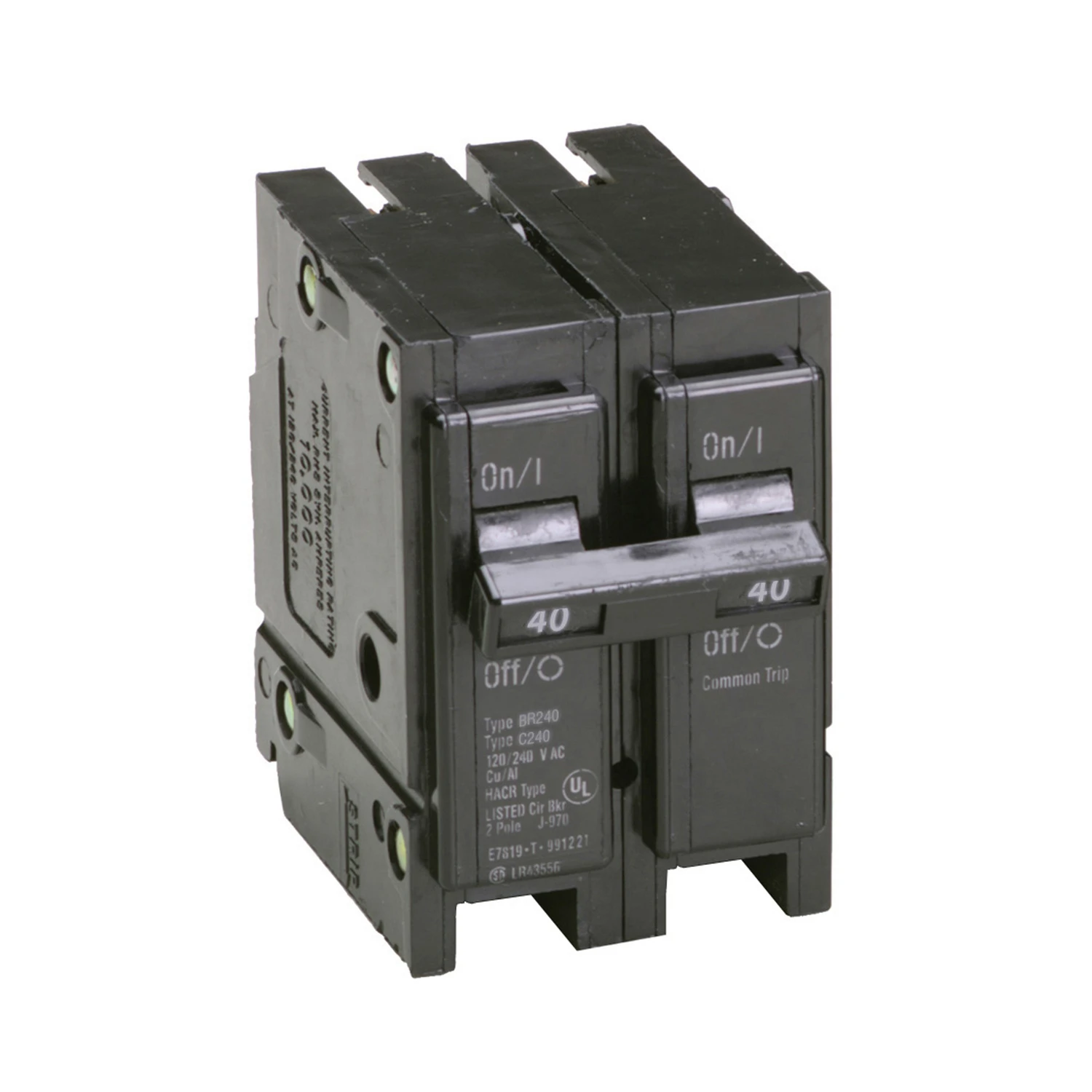 Double-Pole Interchangeable Circuit Breaker, 40A