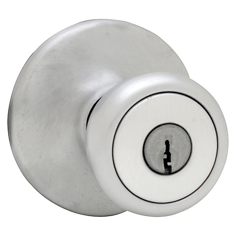 Security Mobile Home Entry Lockset, Satin Chrome