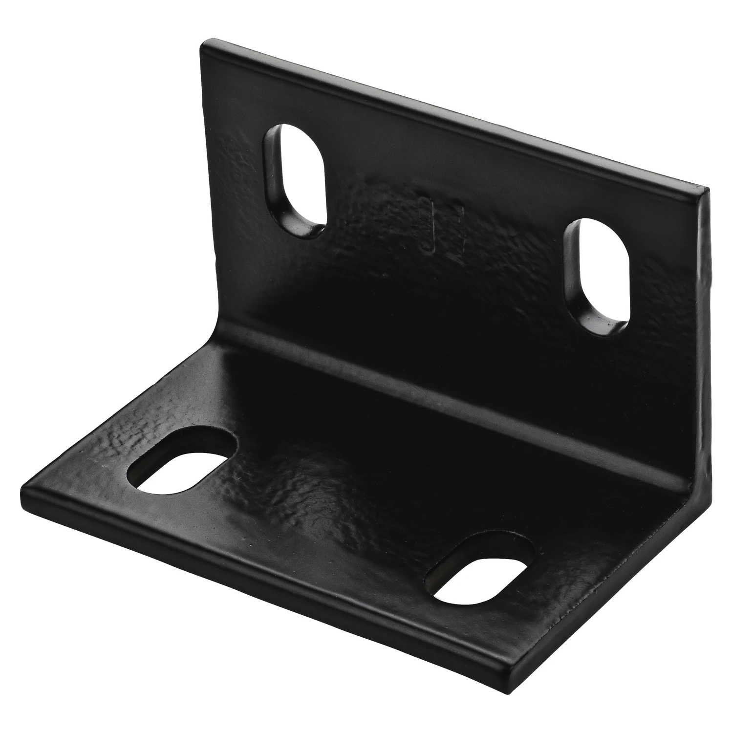 Corner Brace, Black Steel, 4.6 In.