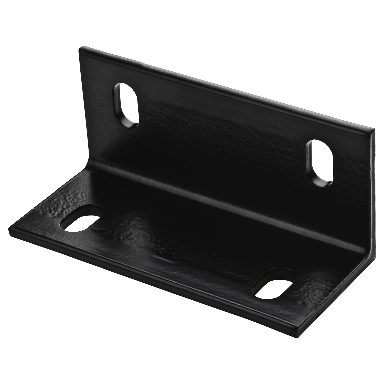 Corner Brace, Black Steel, 6.6 In.