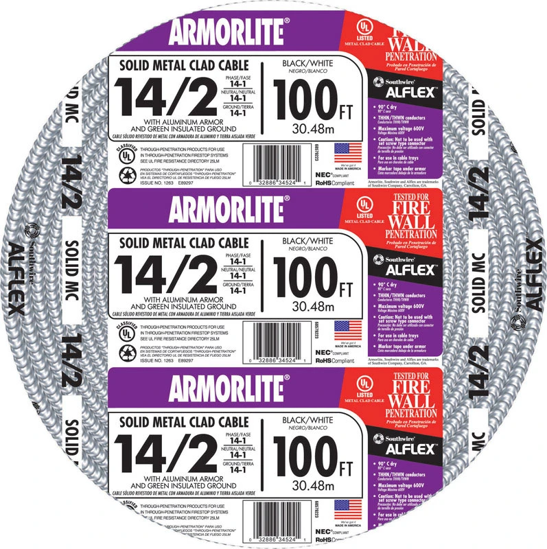 100 Ft. 14/2 ACT Armored Cable