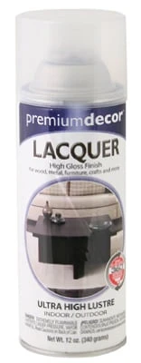 Premium Decor Gloss Lacquer Finish, Clear, 12 oz.
