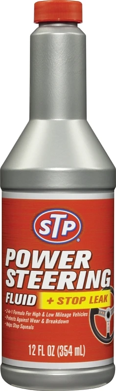 Power Steering Fluid & Stop Leak, 12-Fl. oz.