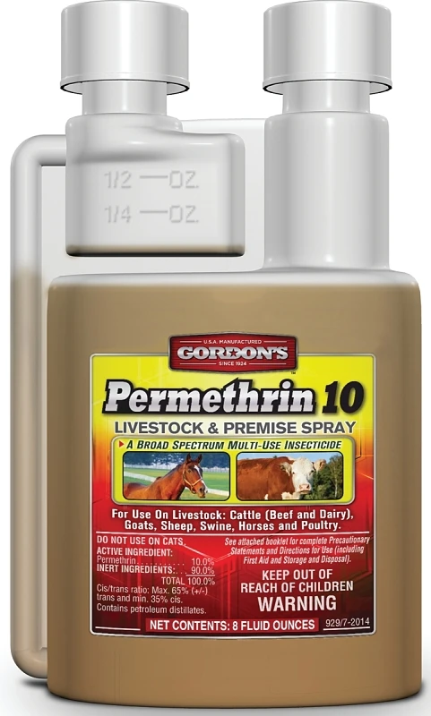 Permethrin 10 Livestock & Premise Insecticide Spray, 8-oz. Concentrate