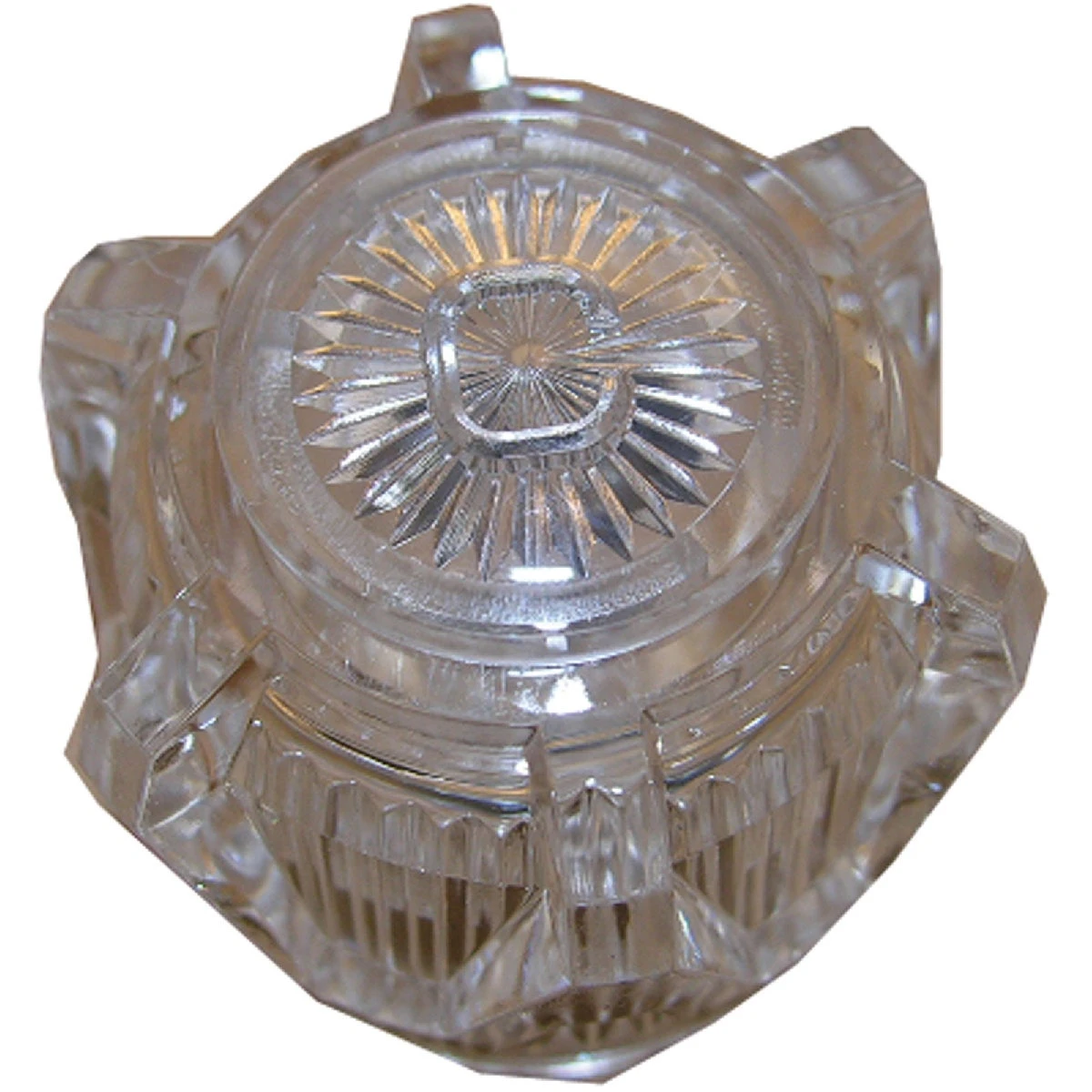 Streamway Phoenix Faucet Handle, Cold Button, Clear
